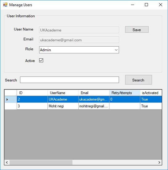 Advance Login System-frmManageUser