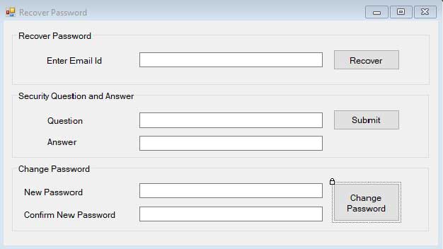 Advance Login System-frmRecover-Password