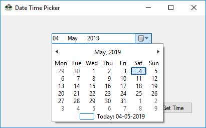 C# Date Time Picker Control 