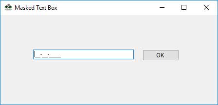 Masked Text Box Control - UK Academe