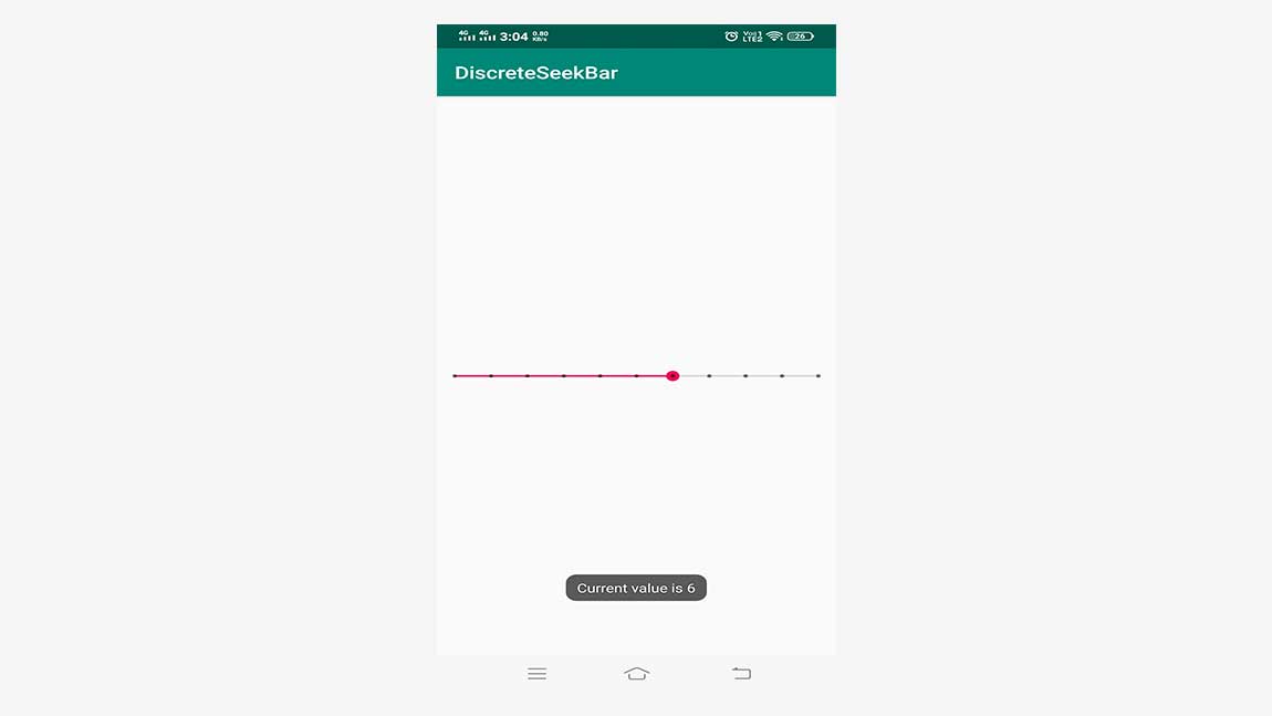 Android GUI Android Discrete SeekBar 