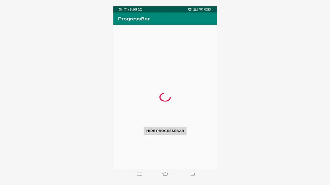 Android GUI Android ProgressBar 