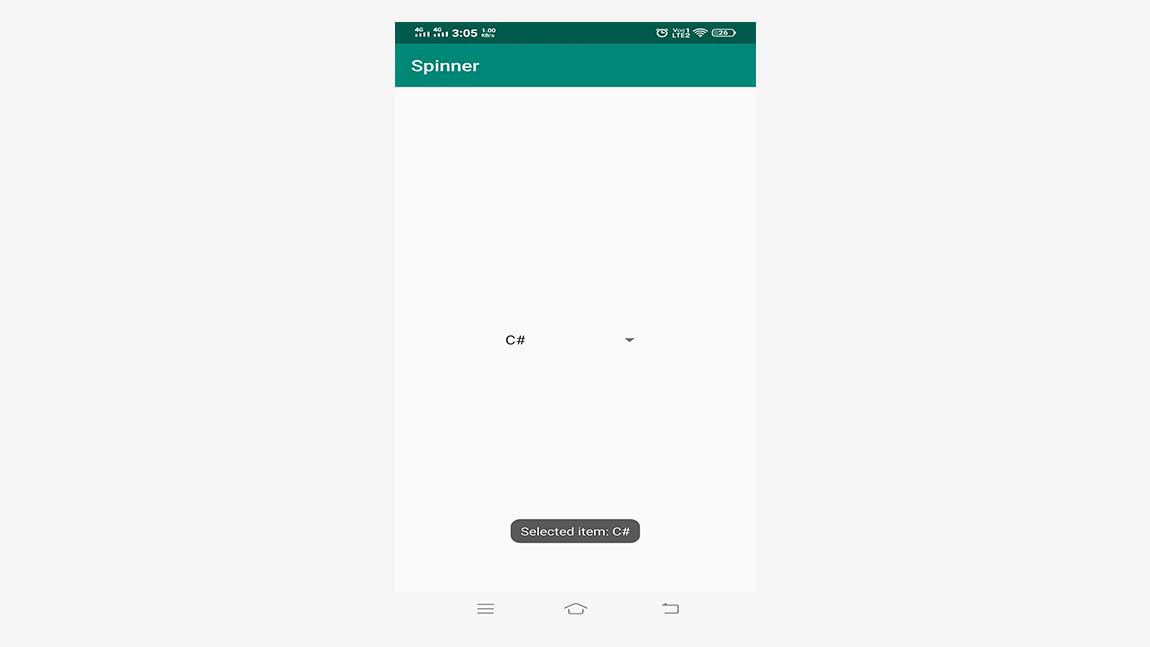 Android GUI Android Spinner 