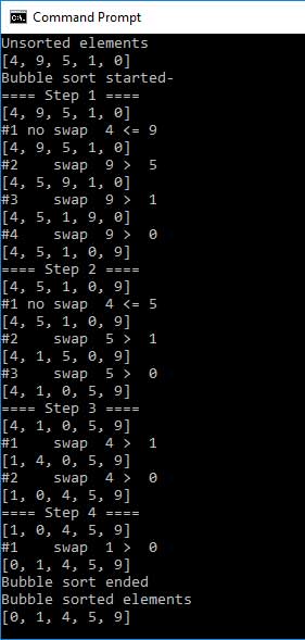 Bubble Short Output C Programming