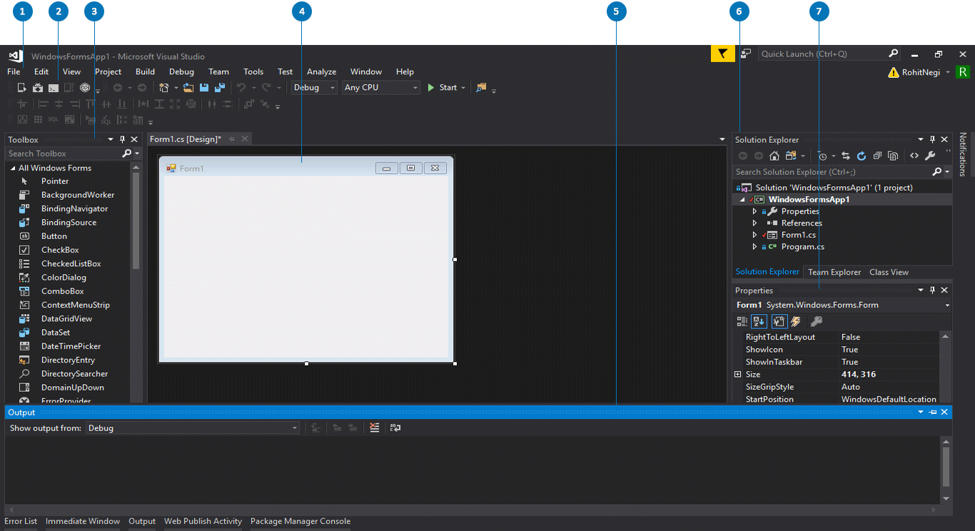 Собрать проект visual studio